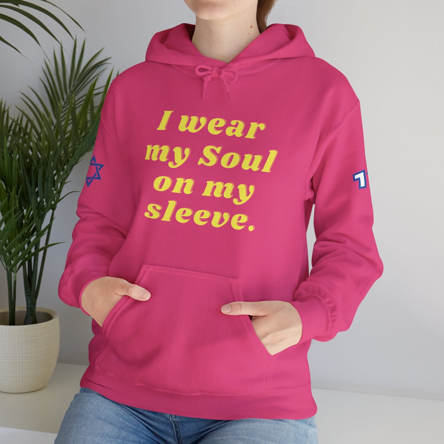 Soul on Sleeve (Unisex) hoodie - Jewish/Israel Pride