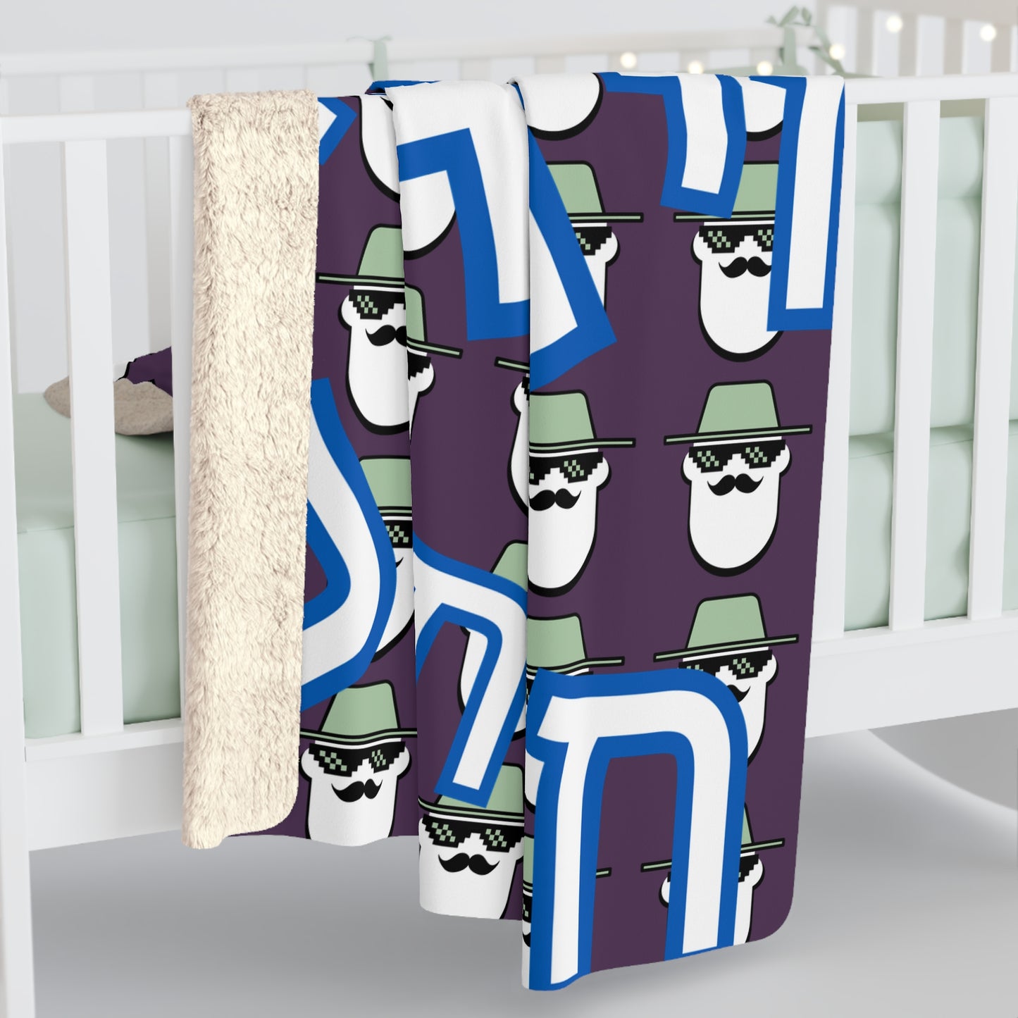 Custom Chai Soft Sherpa Fleece Blanket