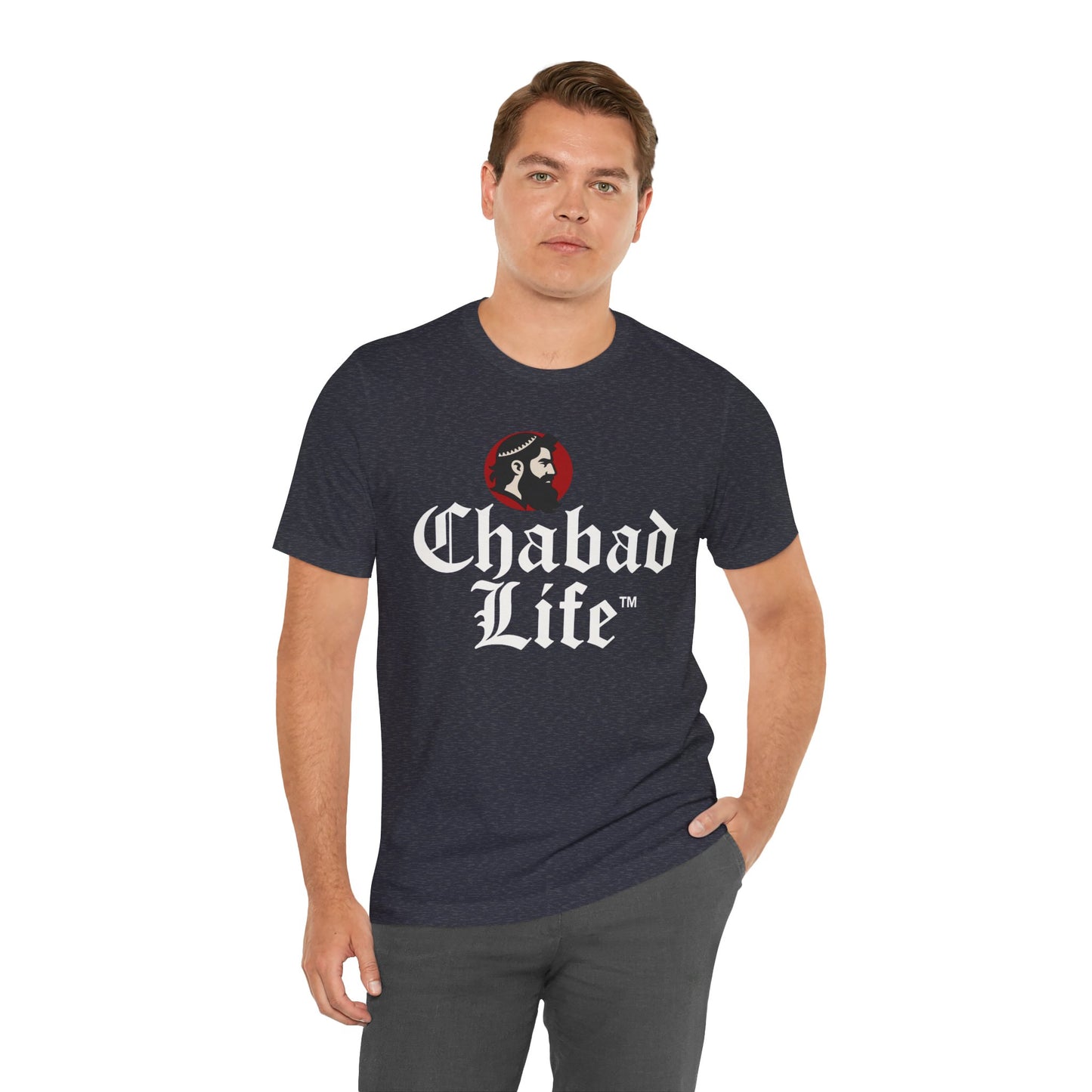 Chabad Life Unisex Jersey Tee (red logo)