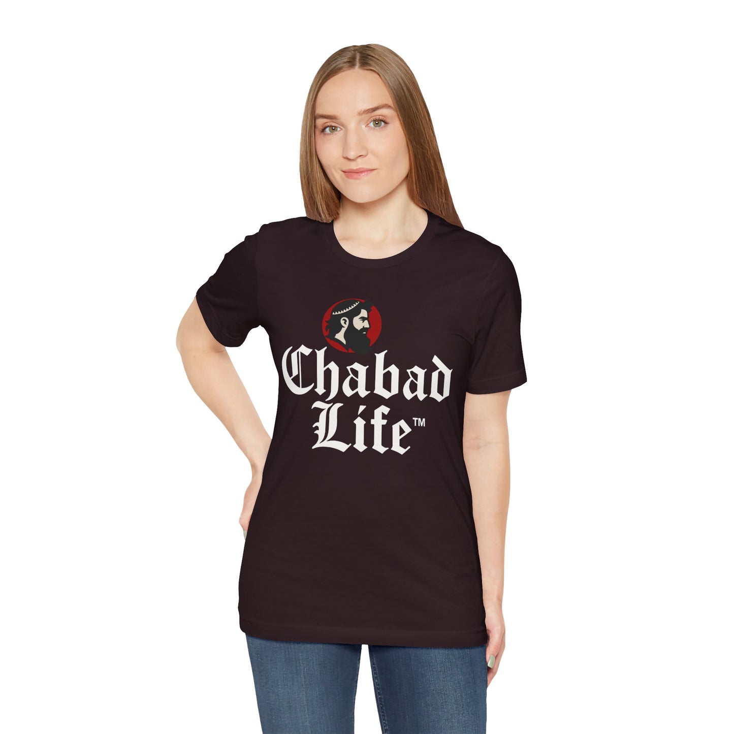 Chabad Life Unisex Jersey Tee (red logo)