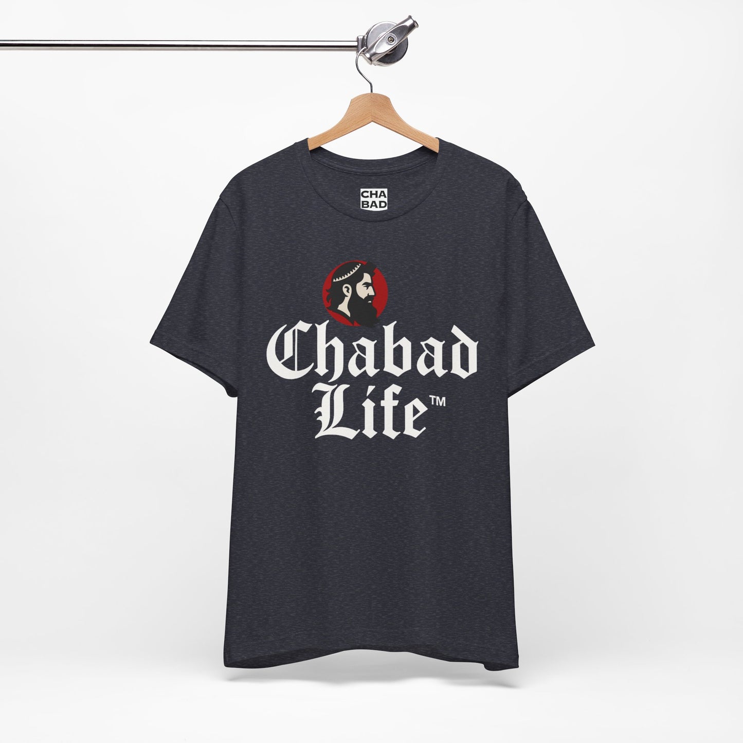 Chabad Life Unisex Jersey Tee (red logo)