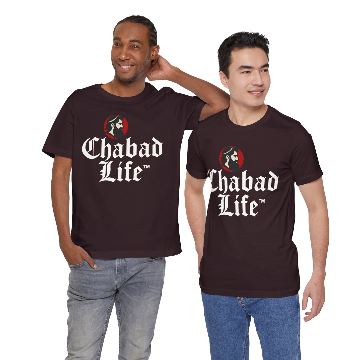 Chabad Life Unisex Jersey Tee (red logo)