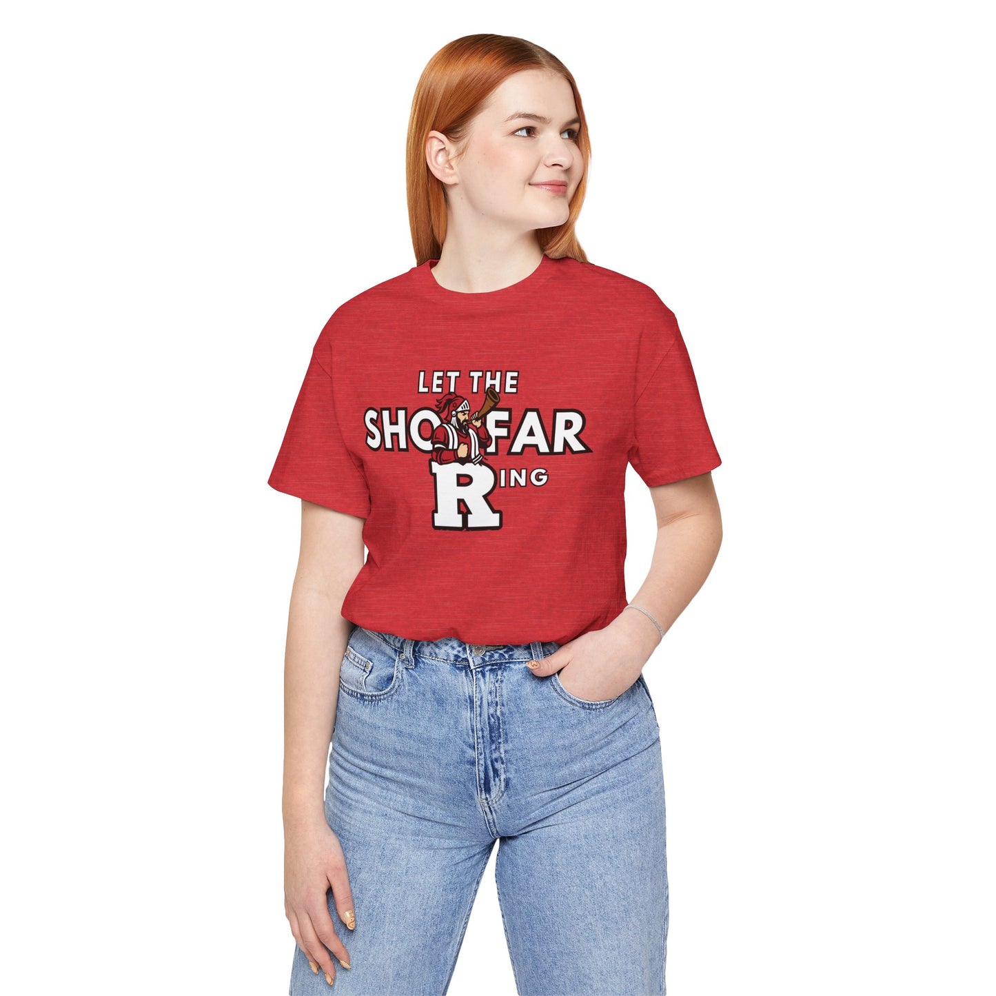Rutgers Unisex Jersey Tee - "Let the Shofar Ring"