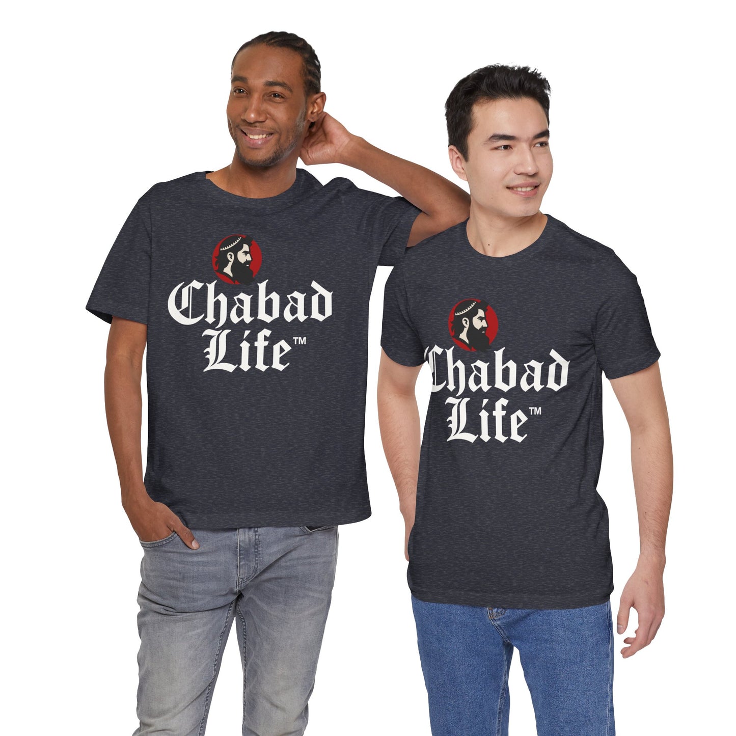 Chabad Life Unisex Jersey Tee (red logo)
