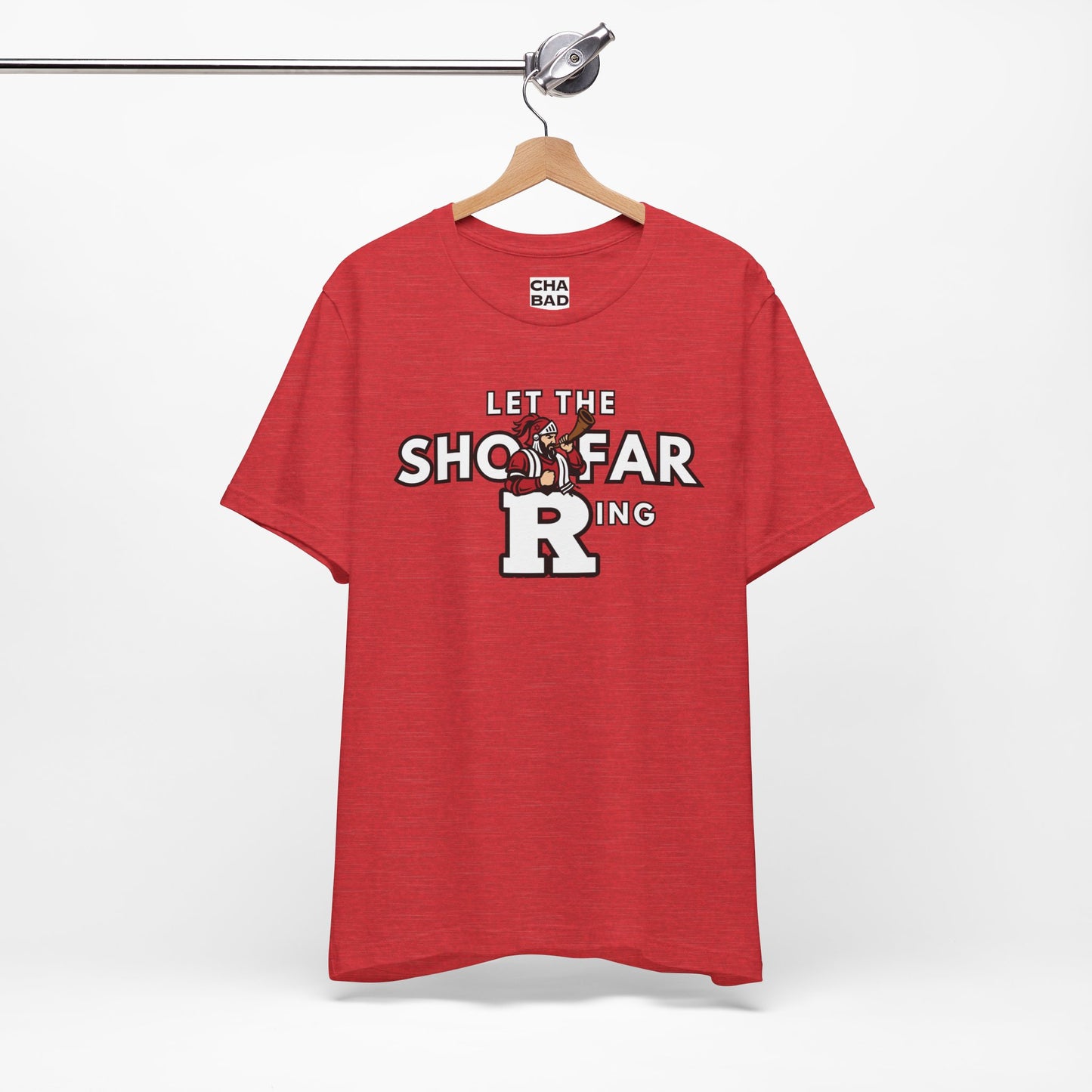 Rutgers Unisex Jersey Tee - "Let the Shofar Ring"