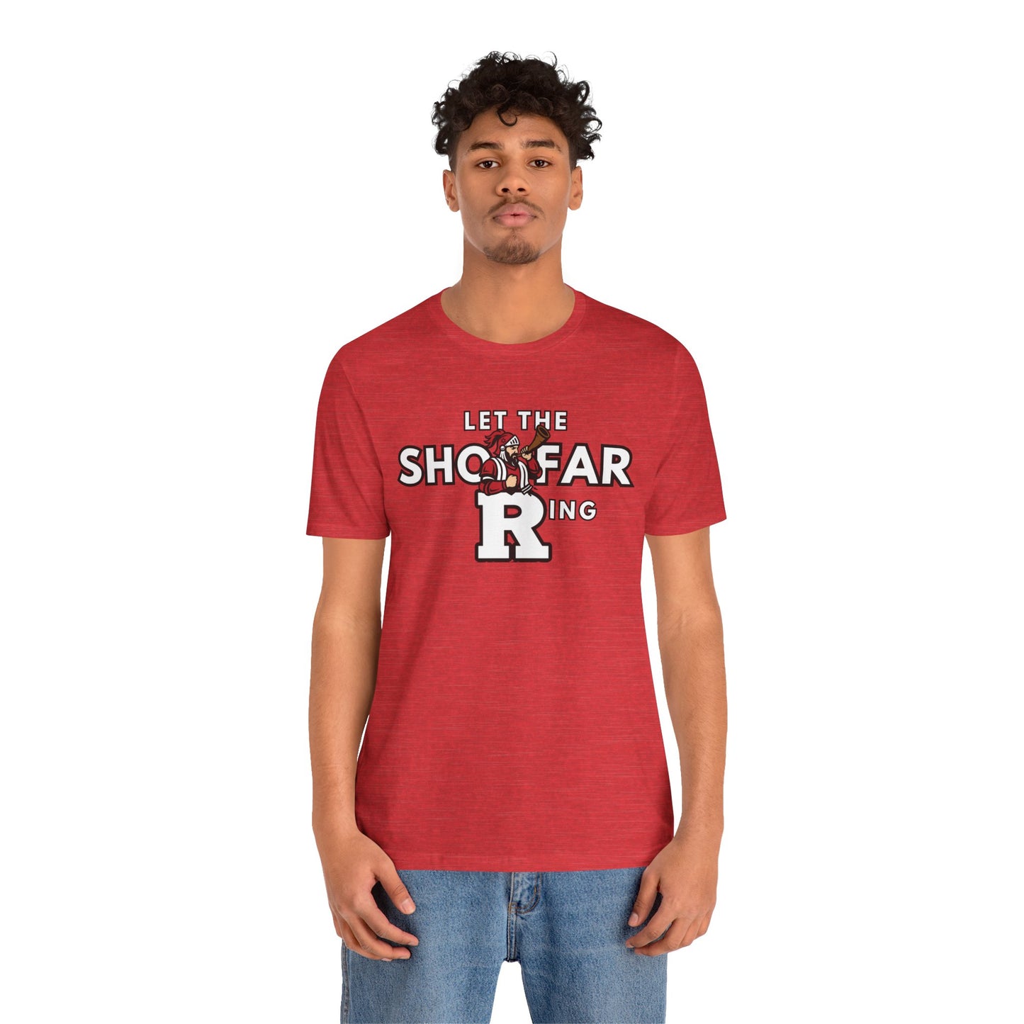Rutgers Unisex Jersey Tee - "Let the Shofar Ring"