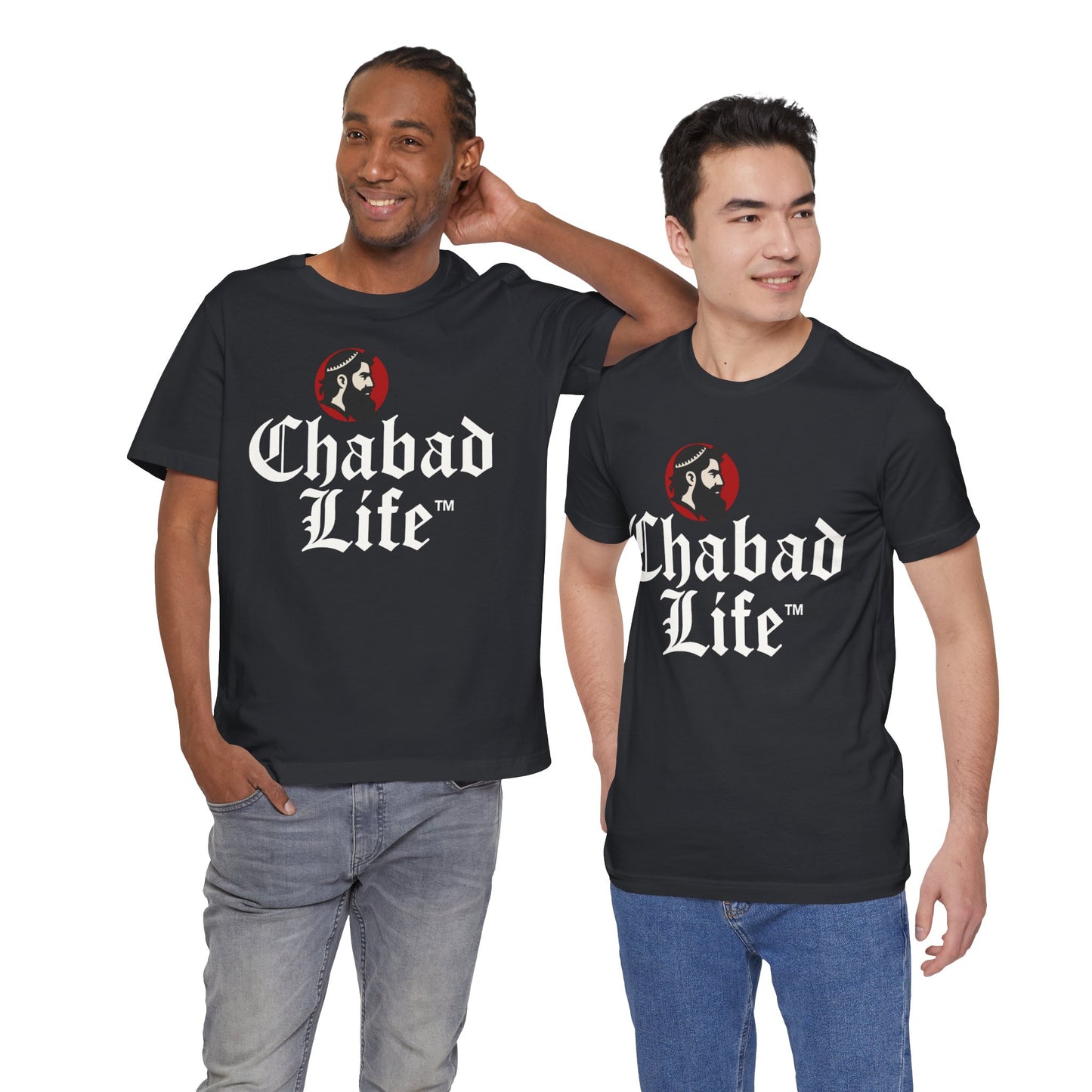 Chabad Life Unisex Jersey Tee (red logo)