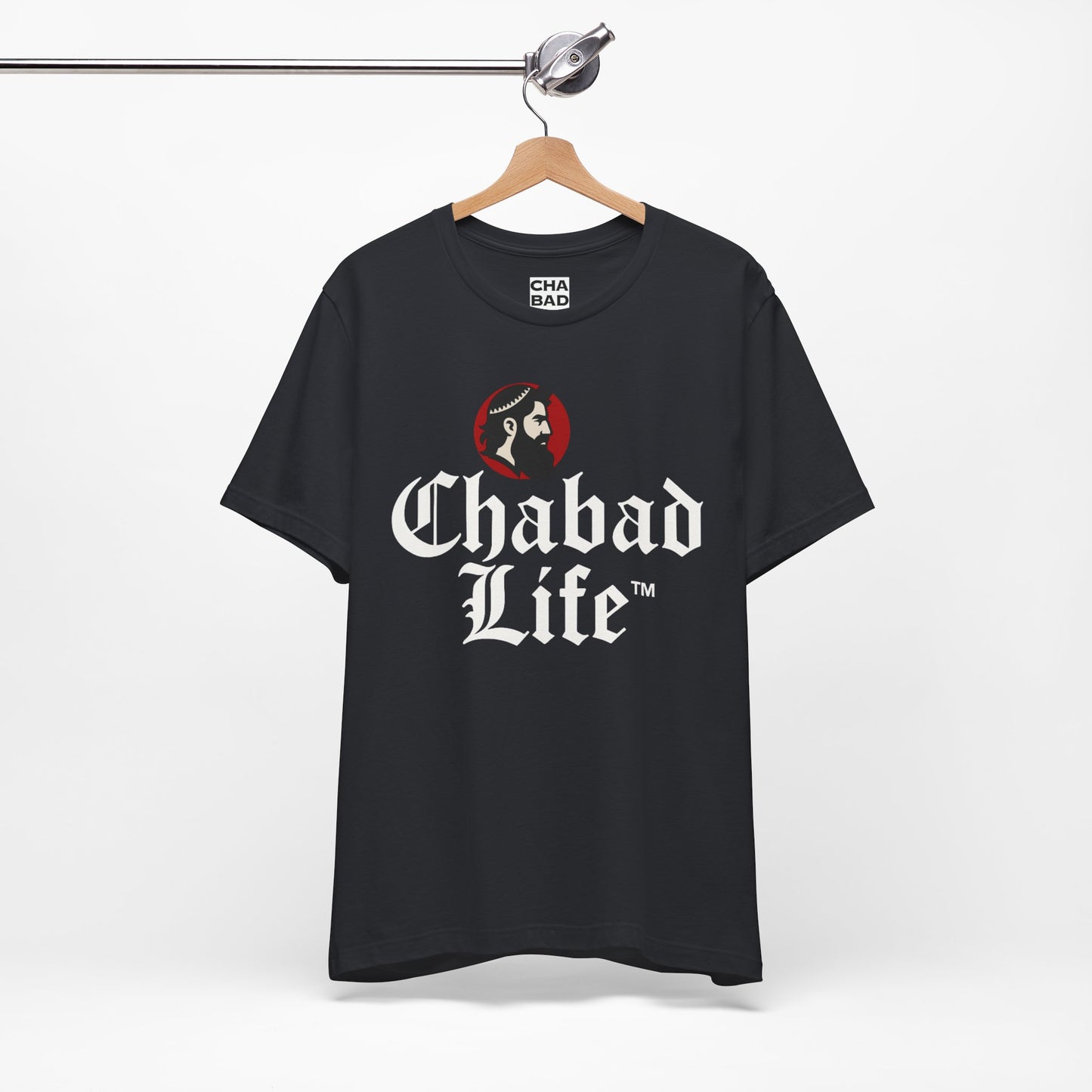 Chabad Life Unisex Jersey Tee (red logo)