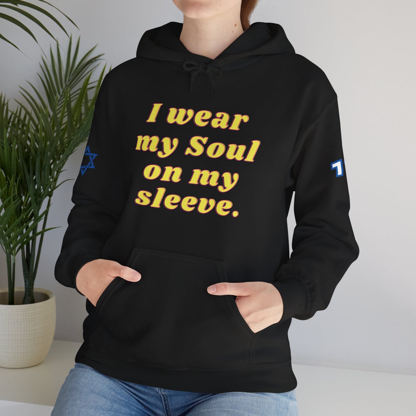 Soul on Sleeve (Unisex) hoodie - Jewish/Israel Pride