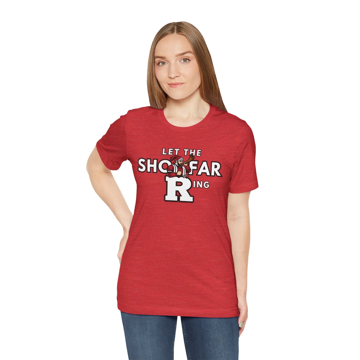 Rutgers Unisex Jersey Tee - "Let the Shofar Ring"