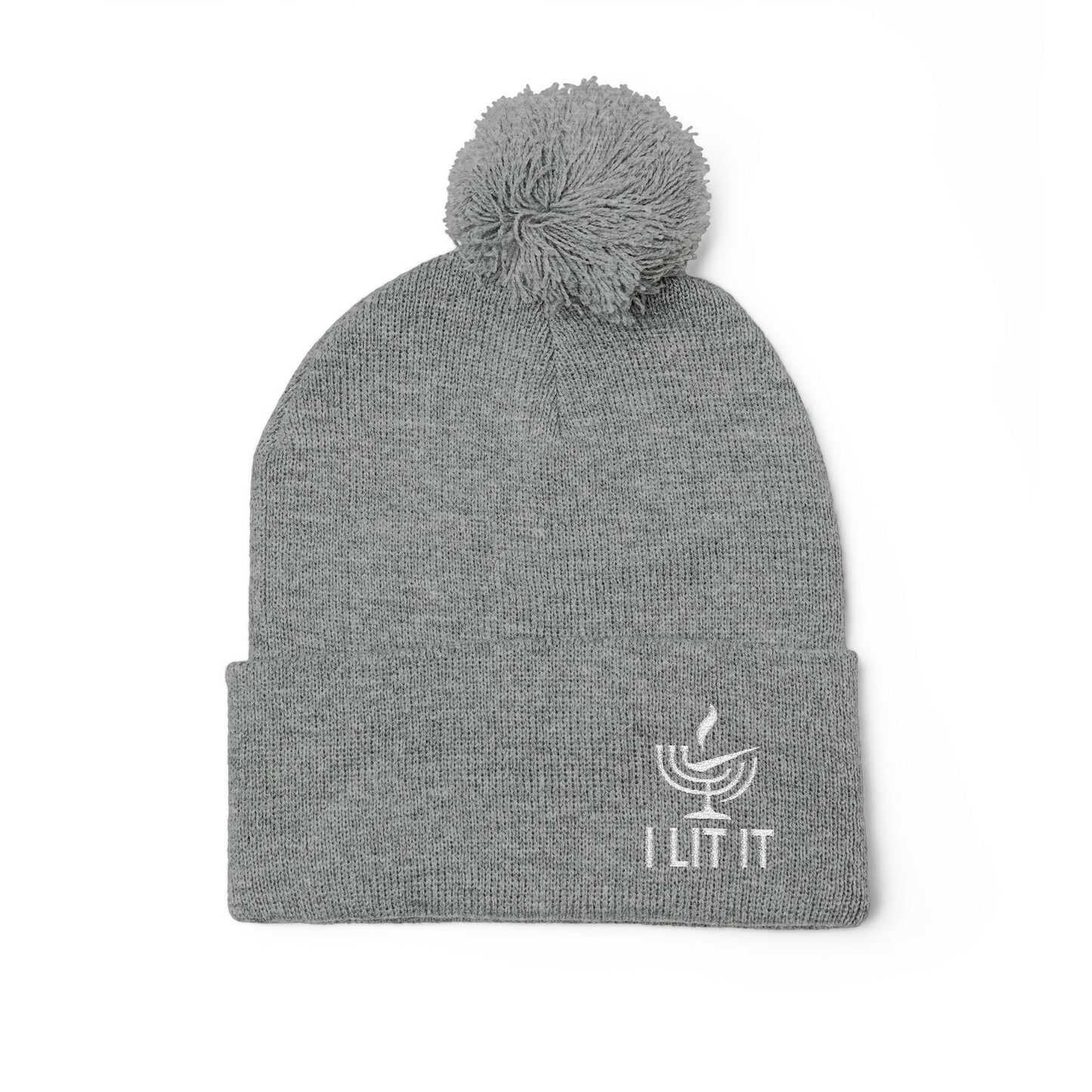I LIT IT — Cozy Winter Beanie Unisex