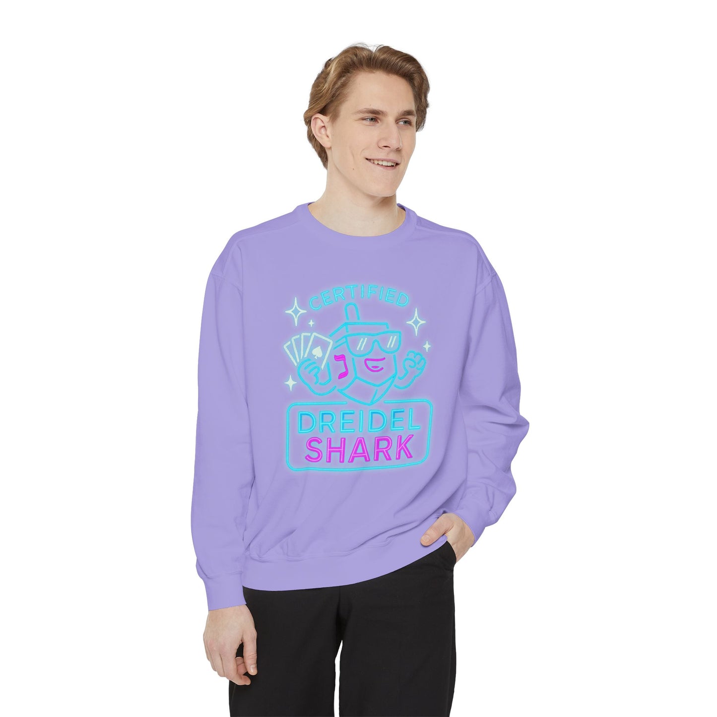 Dreidel Shark - Zero Chill - Hannukah Swag Comfy Unisex Sweatshirt