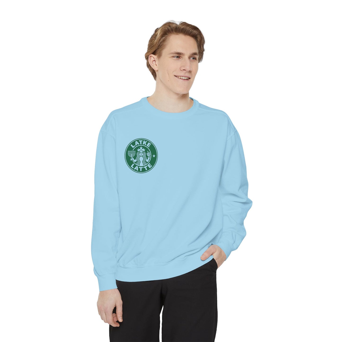 Latke Latte - Hannukah Swag Comfy Unisex Sweatshirt