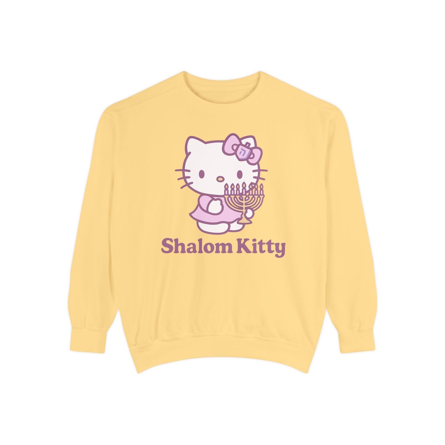 Shalom Kitty - Hannukah Swag Comfy Unisex Sweatshirt