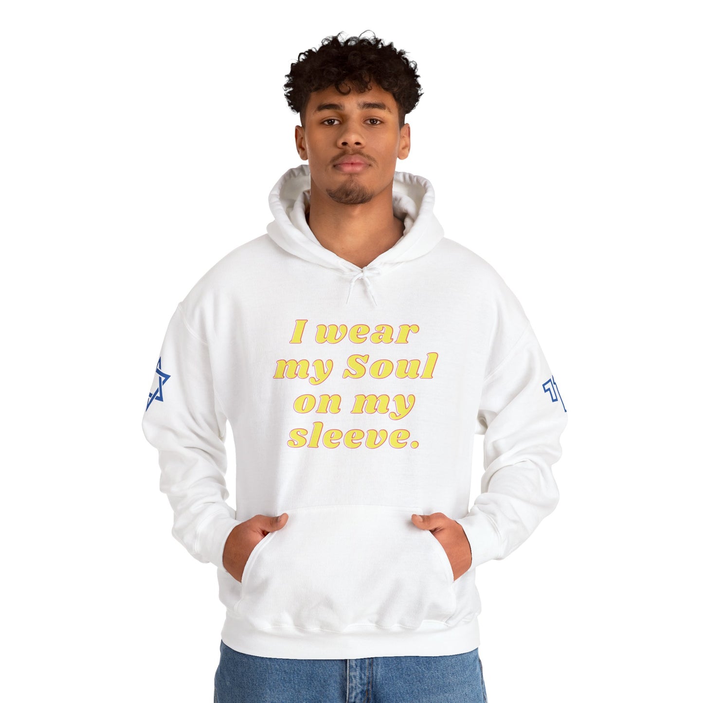 Soul on Sleeve (Unisex) hoodie - Jewish/Israel Pride