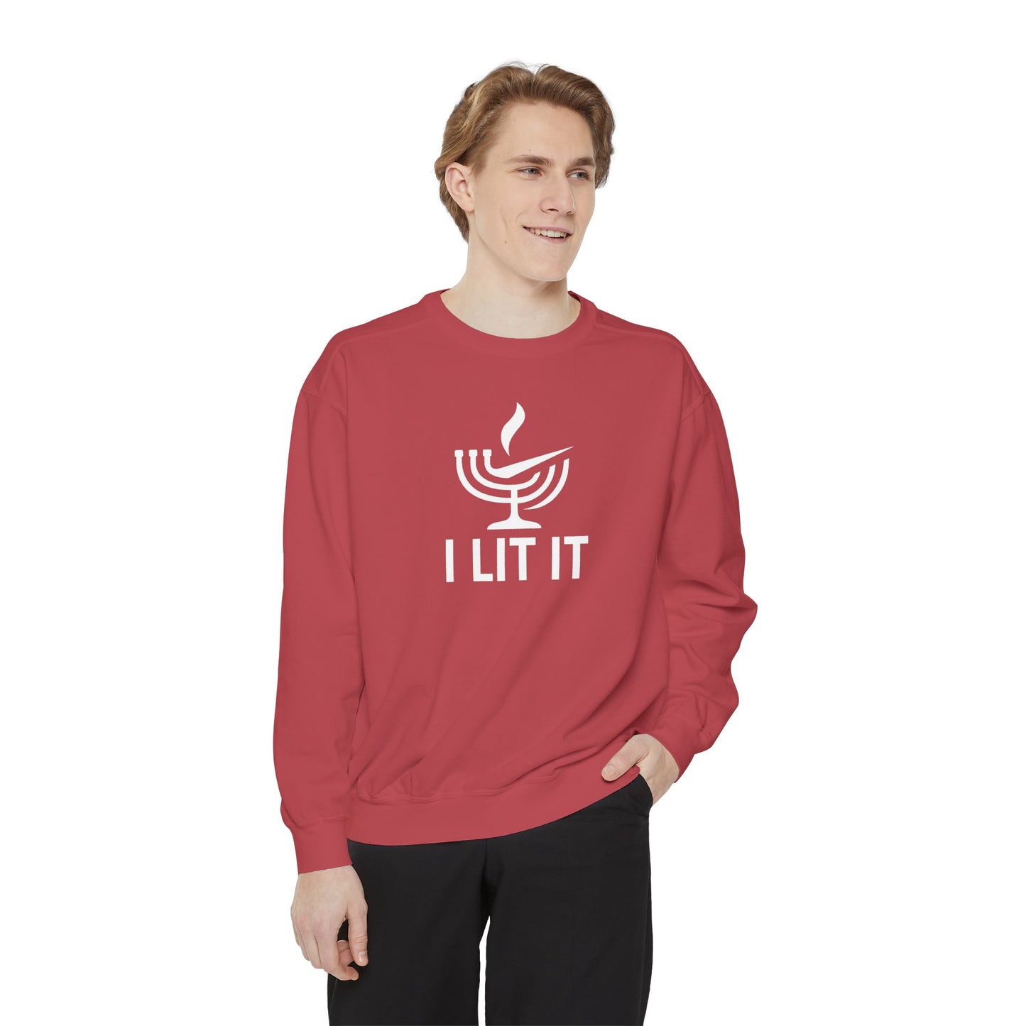 Get Lit Nike - Zero Chill - Hannukah Swag Comfy Unisex Sweatshirt