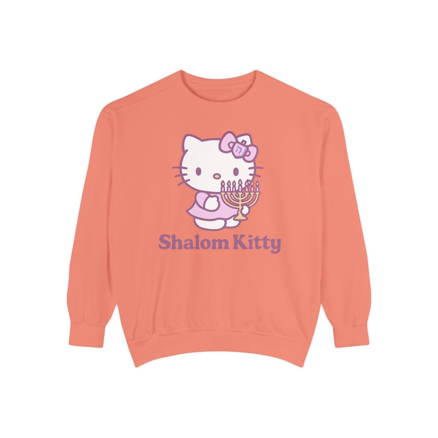 Shalom Kitty - Hannukah Swag Comfy Unisex Sweatshirt