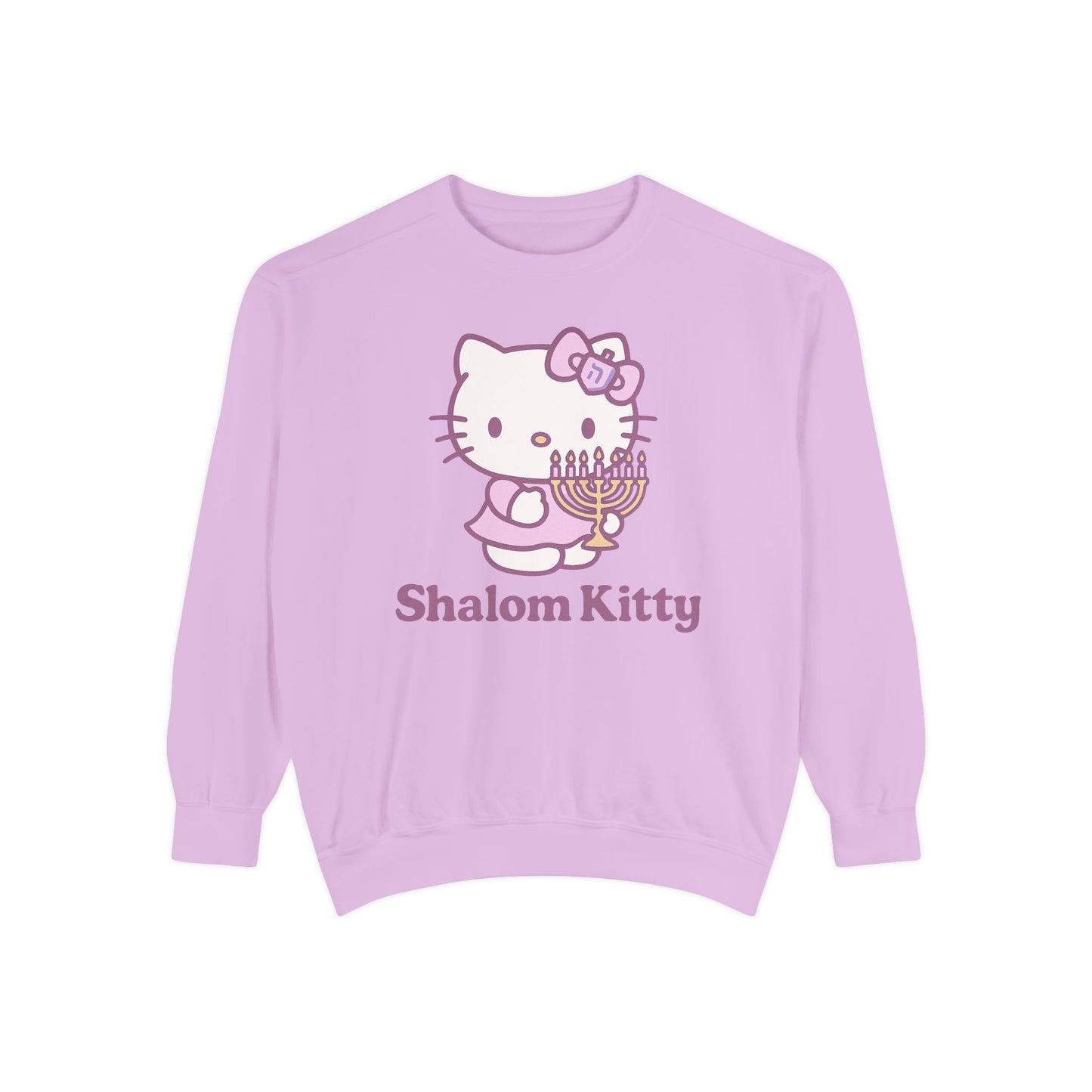Shalom Kitty - Hannukah Swag Comfy Unisex Sweatshirt