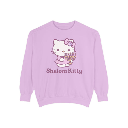 Shalom Kitty - Hannukah Swag Comfy Unisex Sweatshirt