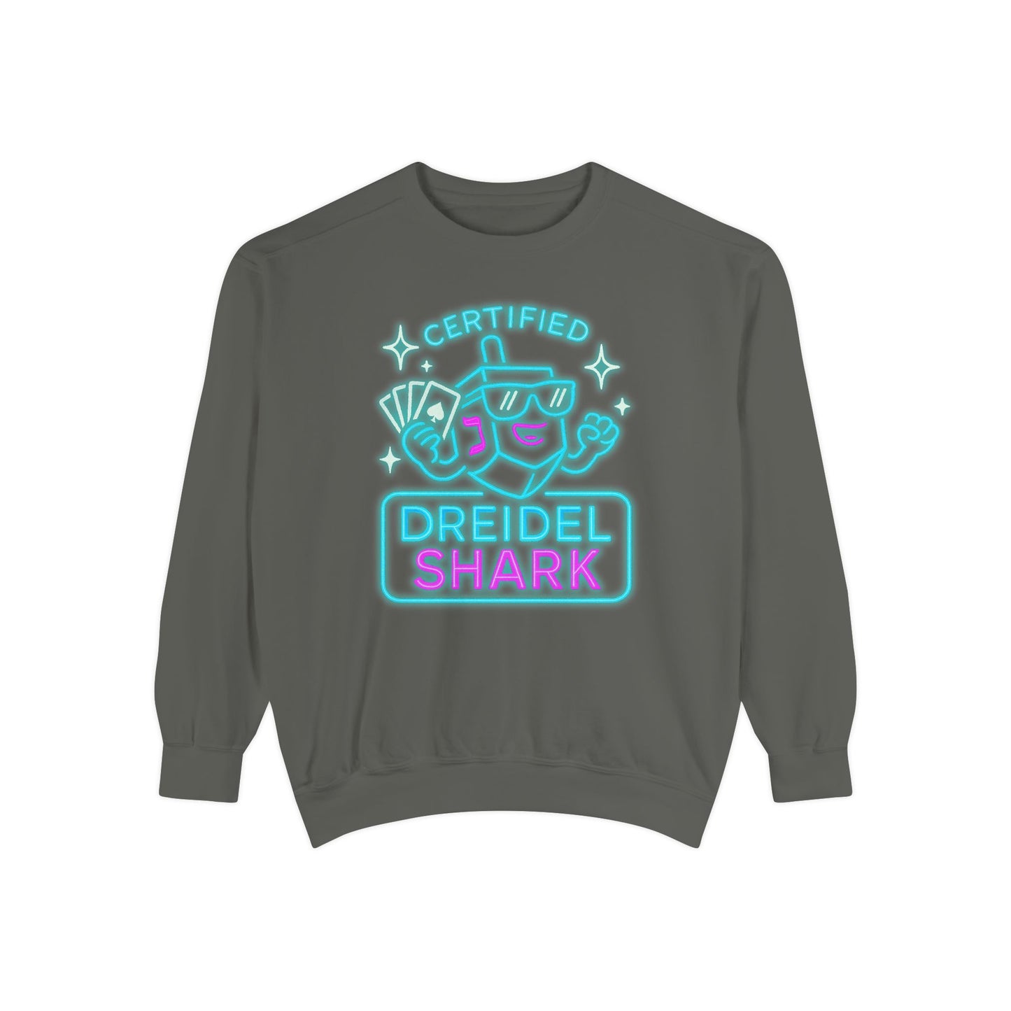 Dreidel Shark - Zero Chill - Hannukah Swag Comfy Unisex Sweatshirt