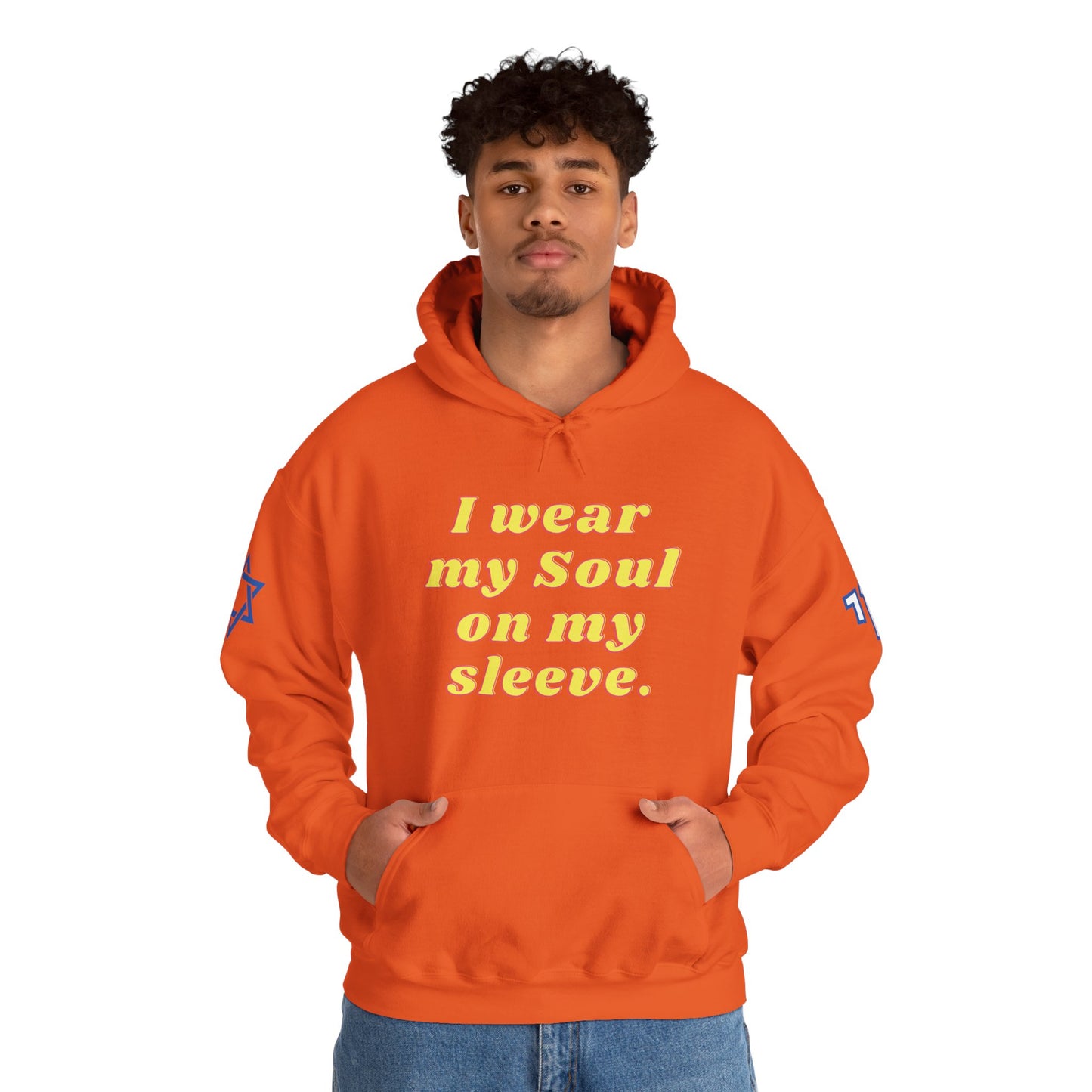 Soul on Sleeve (Unisex) hoodie - Jewish/Israel Pride
