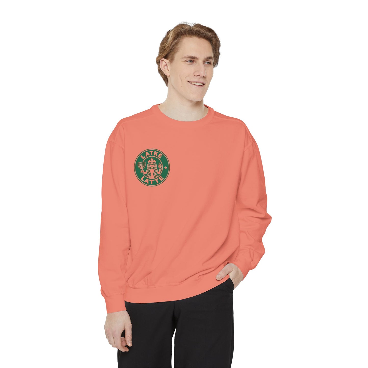 Latke Latte - Hannukah Swag Comfy Unisex Sweatshirt