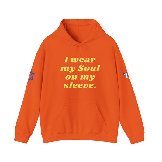 Soul on Sleeve (Unisex) hoodie - Jewish/Israel Pride