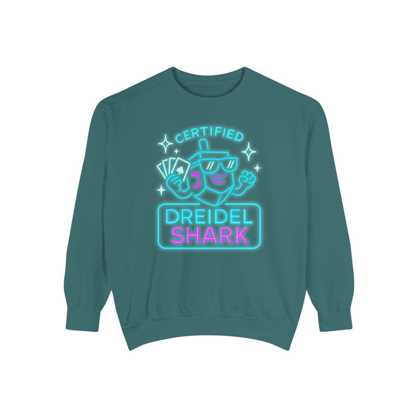 Dreidel Shark - Zero Chill - Hannukah Swag Comfy Unisex Sweatshirt