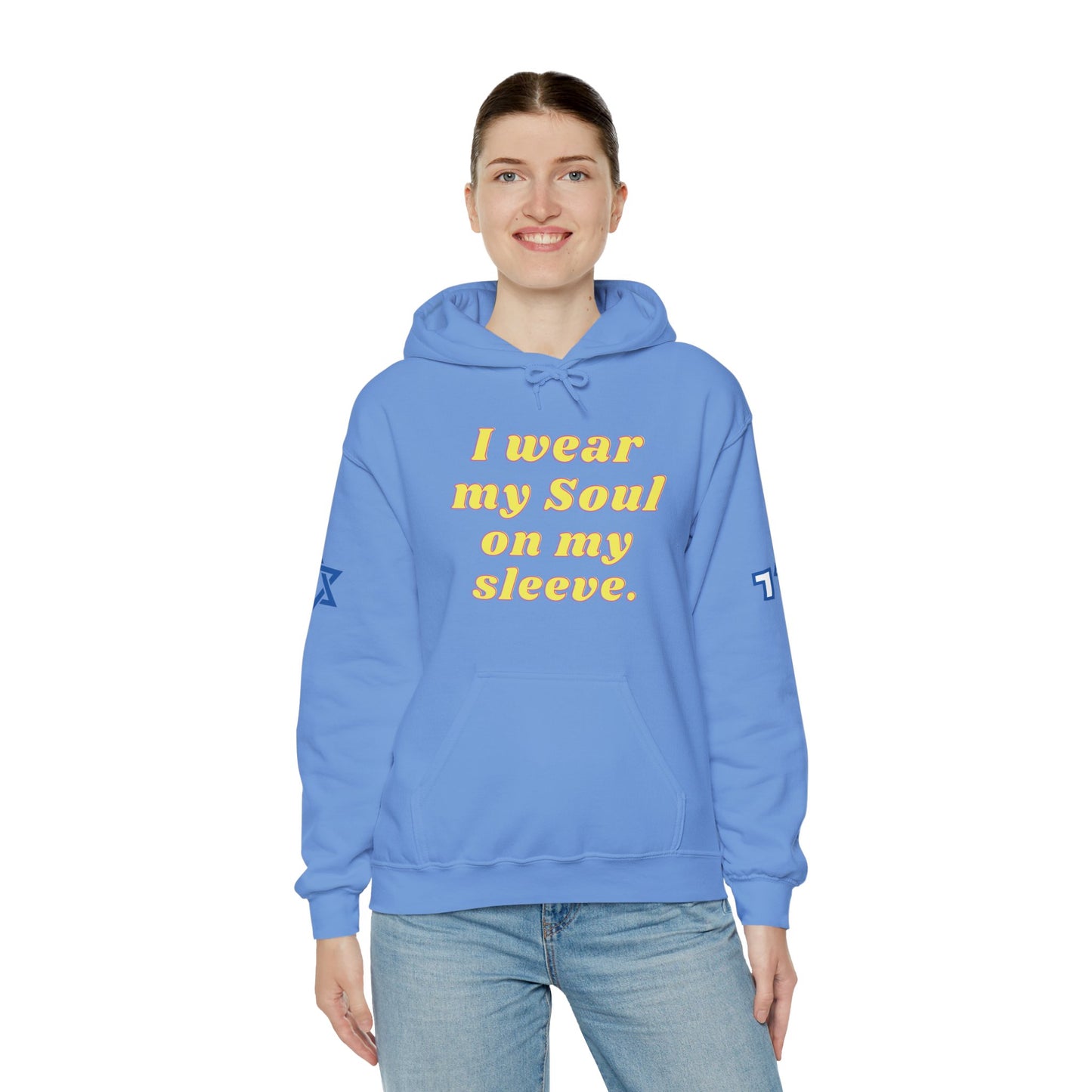 Soul on Sleeve (Unisex) hoodie - Jewish/Israel Pride