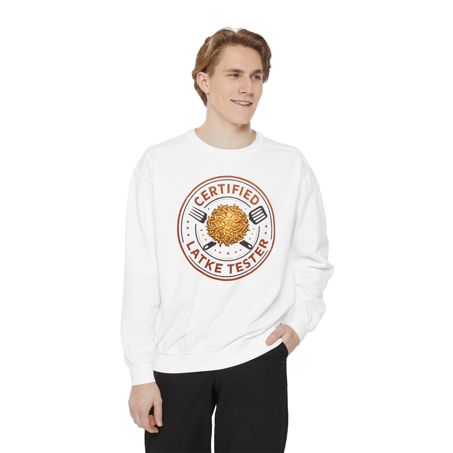Certified Latke Tester - Hannukah Swag Comfy Unisex Sweatshirt
