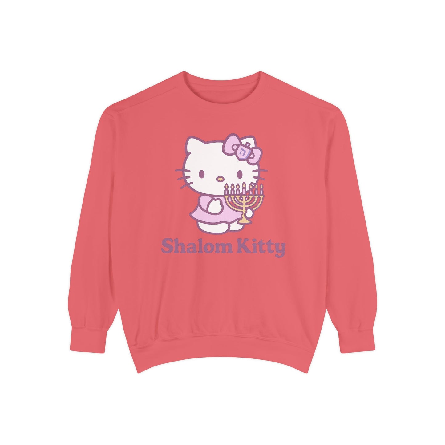 Shalom Kitty - Hannukah Swag Comfy Unisex Sweatshirt