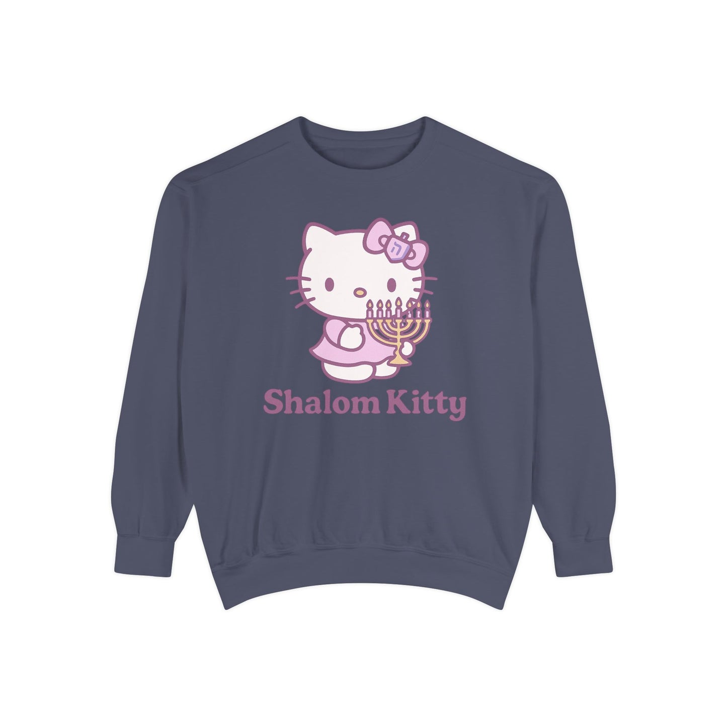 Shalom Kitty - Hannukah Swag Comfy Unisex Sweatshirt