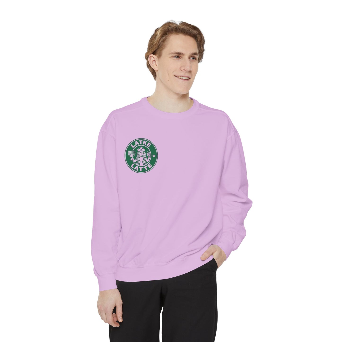 Latke Latte - Hannukah Swag Comfy Unisex Sweatshirt