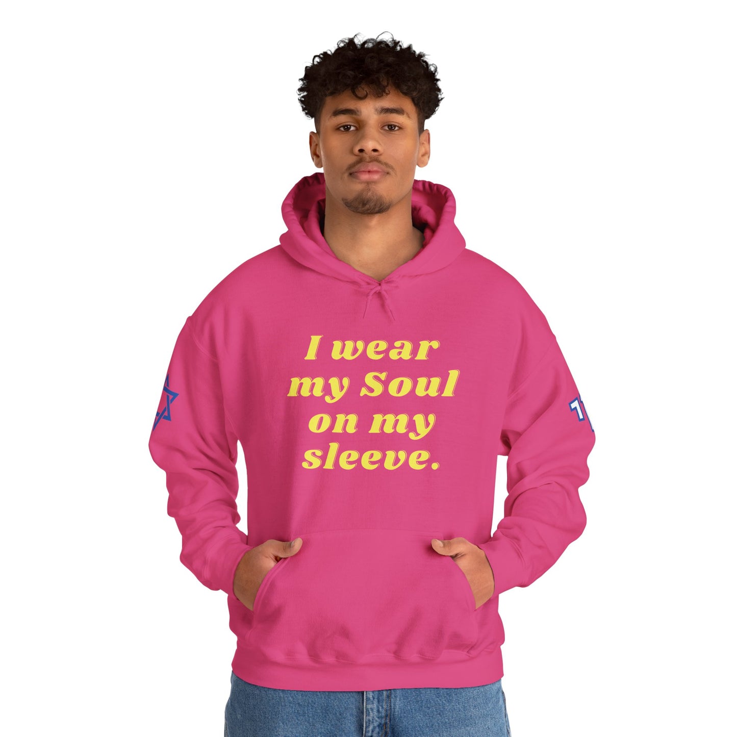 Soul on Sleeve (Unisex) hoodie - Jewish/Israel Pride