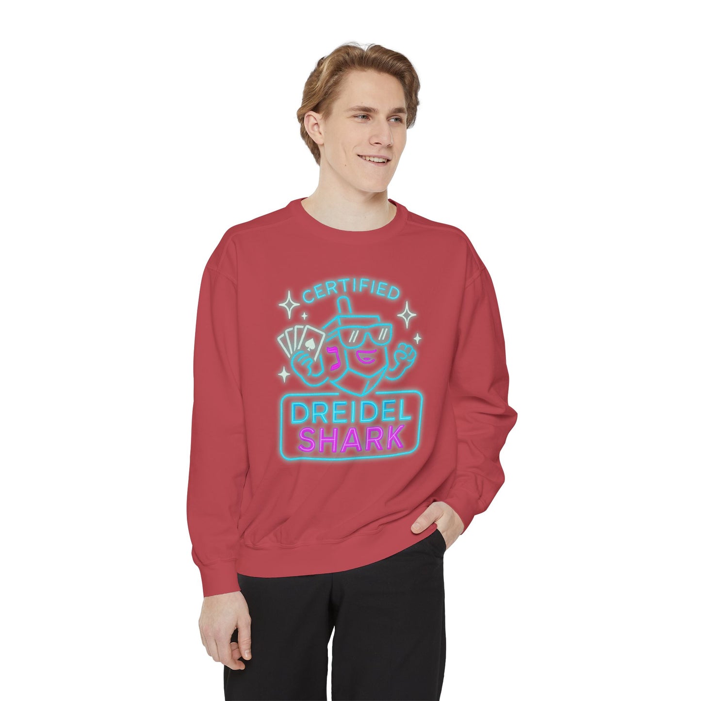 Dreidel Shark - Zero Chill - Hannukah Swag Comfy Unisex Sweatshirt