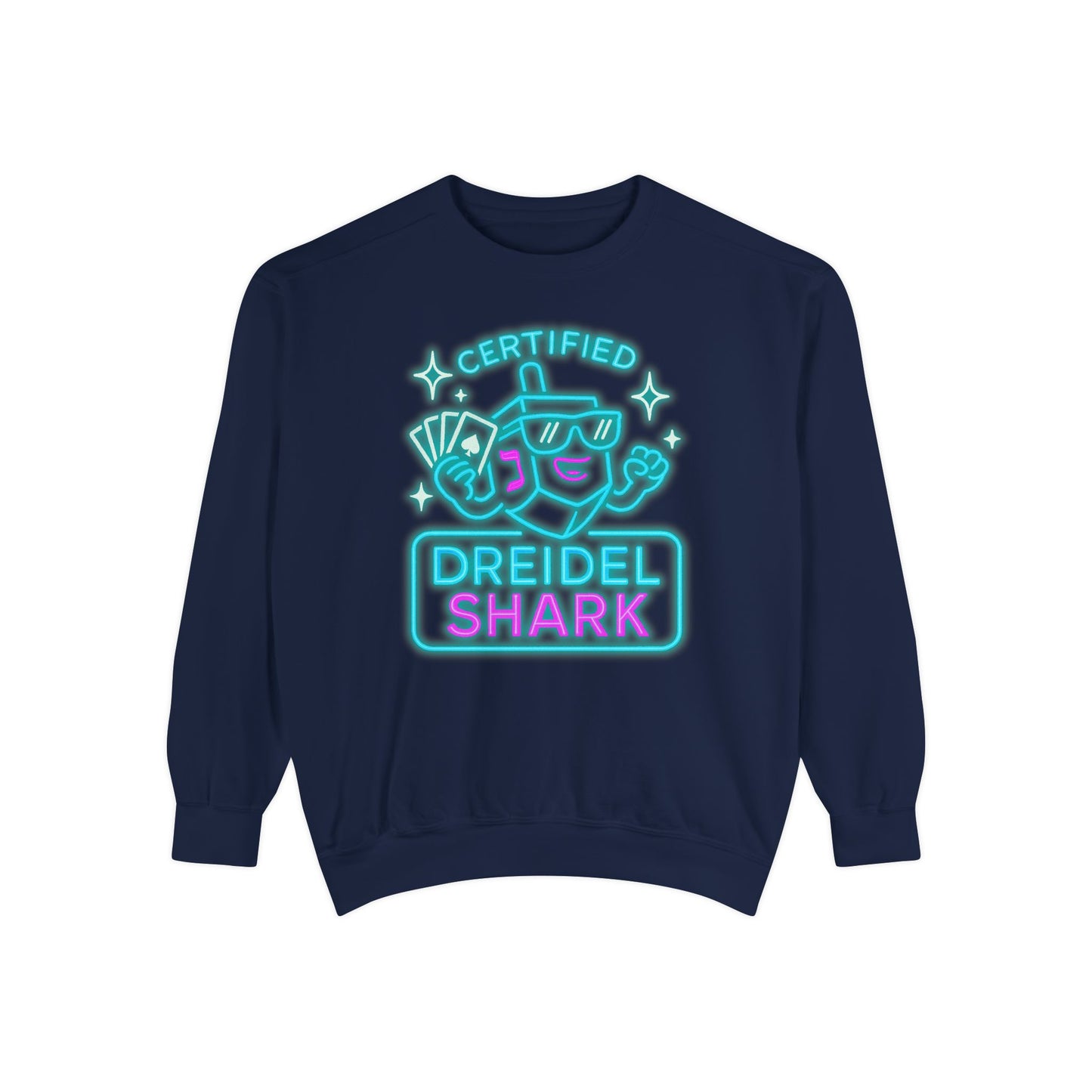 Dreidel Shark - Zero Chill - Hannukah Swag Comfy Unisex Sweatshirt