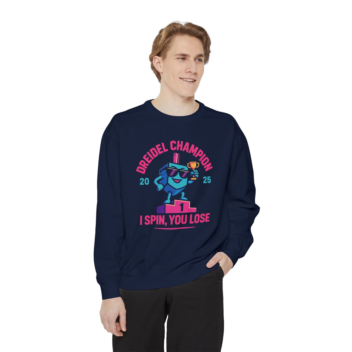 Dreidel Champion - Hannukah Swag Comfy Unisex Sweatshirt