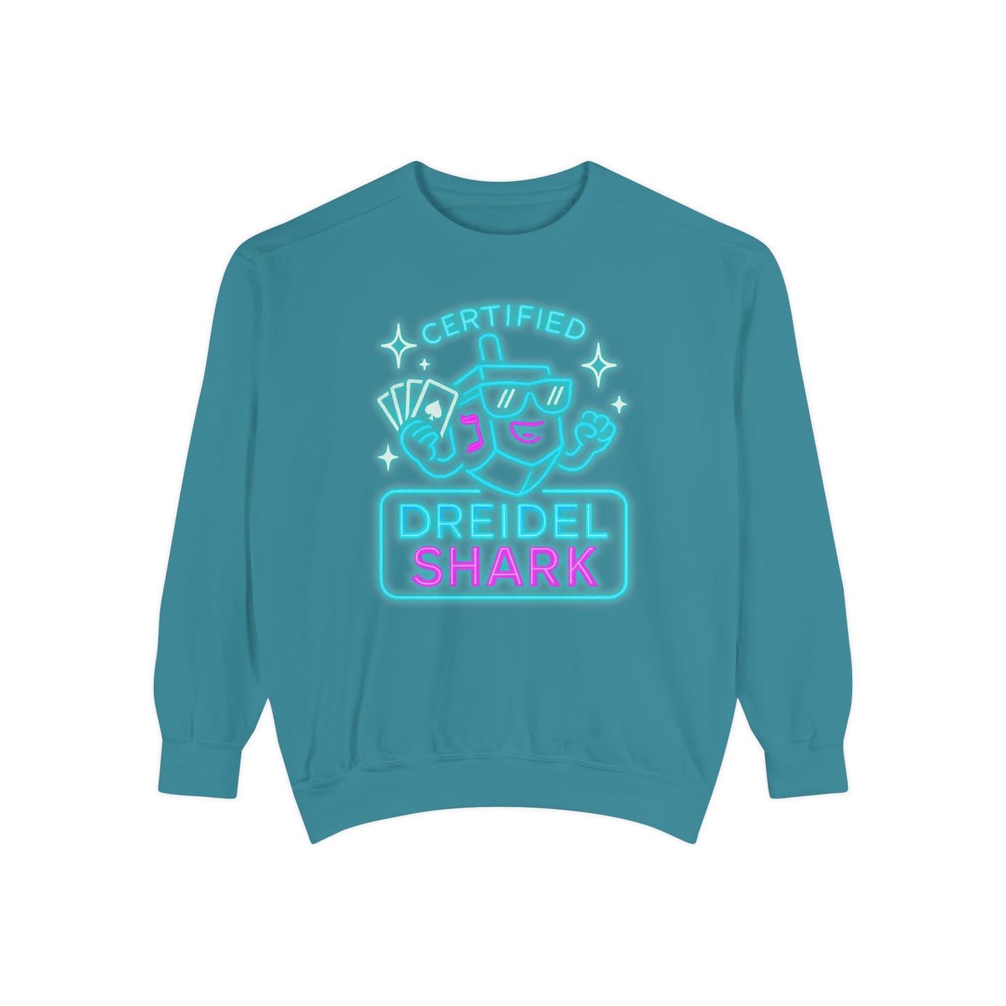 Dreidel Shark - Zero Chill - Hannukah Swag Comfy Unisex Sweatshirt