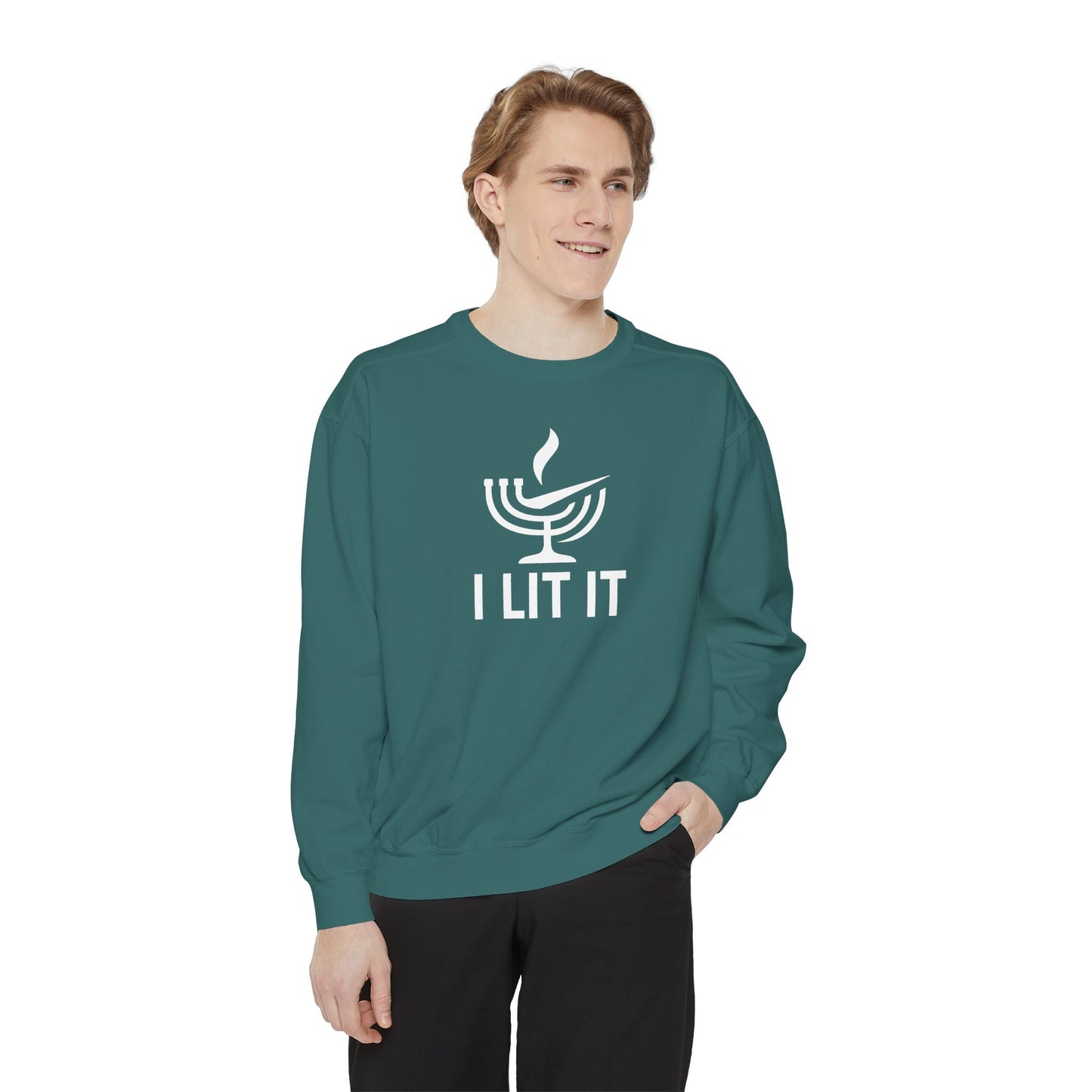Get Lit Nike - Zero Chill - Hannukah Swag Comfy Unisex Sweatshirt