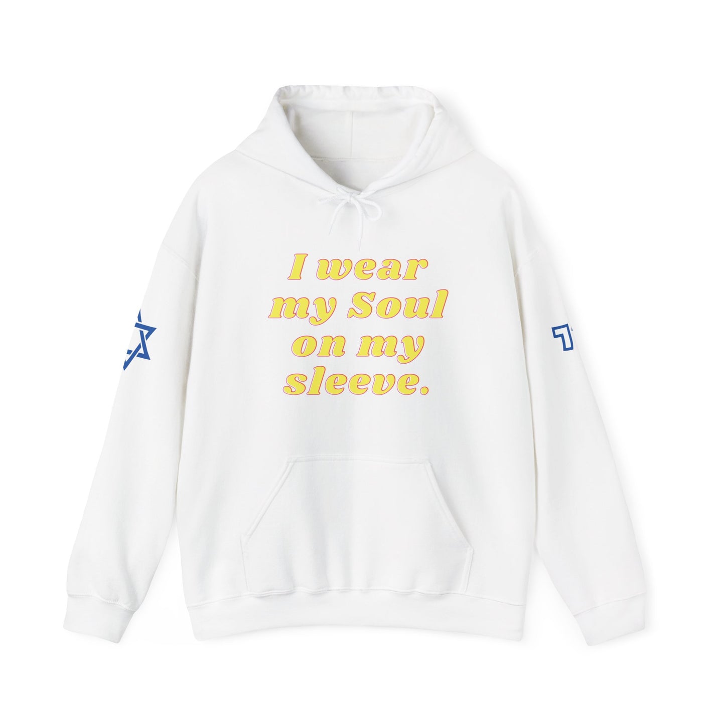 Soul on Sleeve (Unisex) hoodie - Jewish/Israel Pride