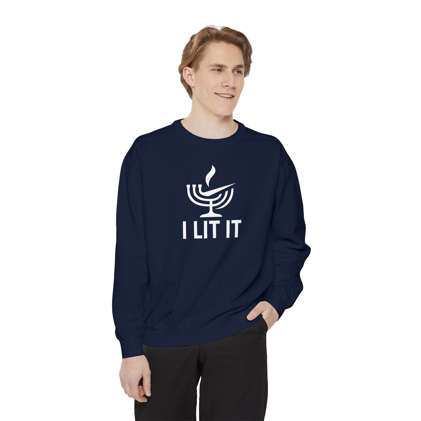 Get Lit Nike - Zero Chill - Hannukah Swag Comfy Unisex Sweatshirt