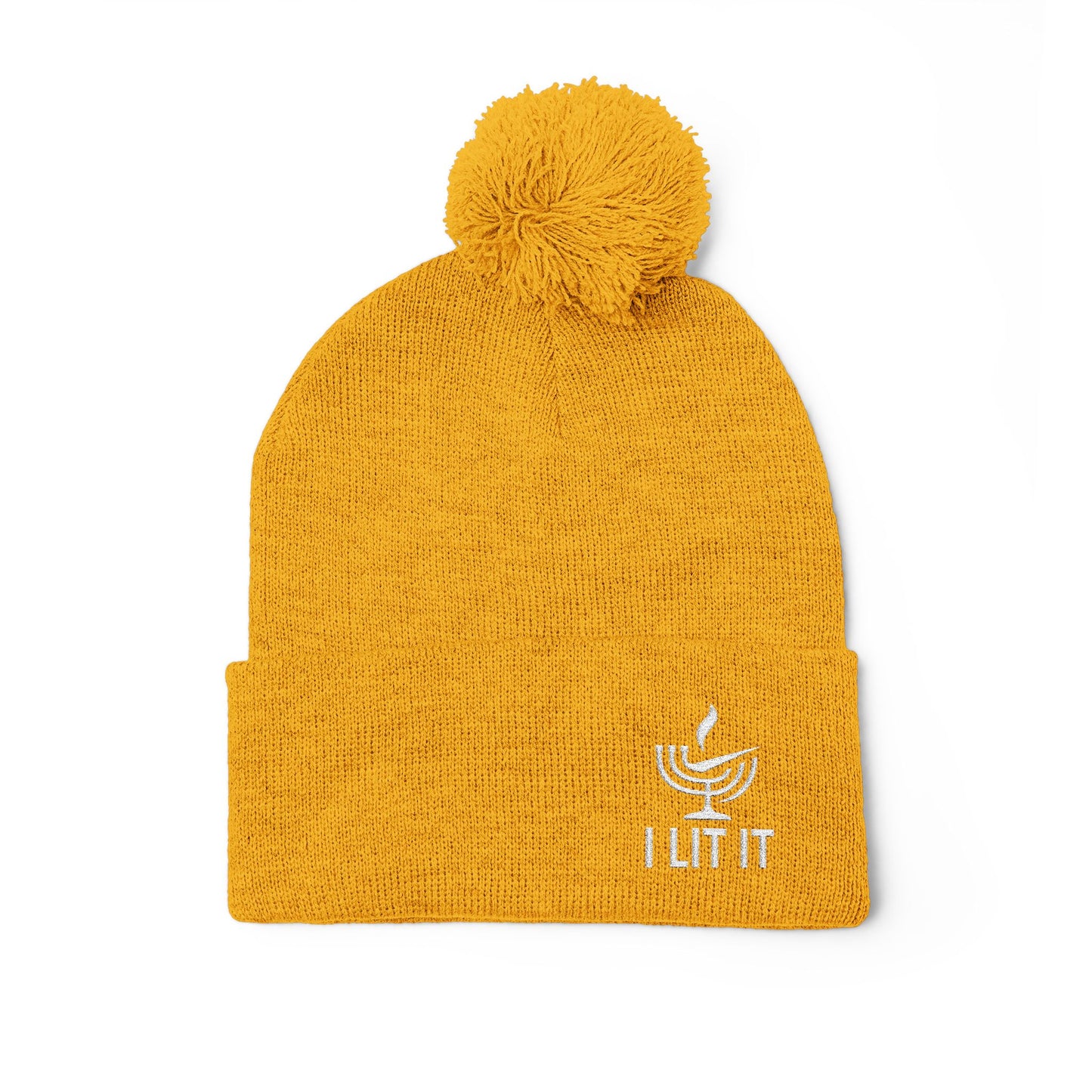 I LIT IT — Cozy Winter Beanie Unisex