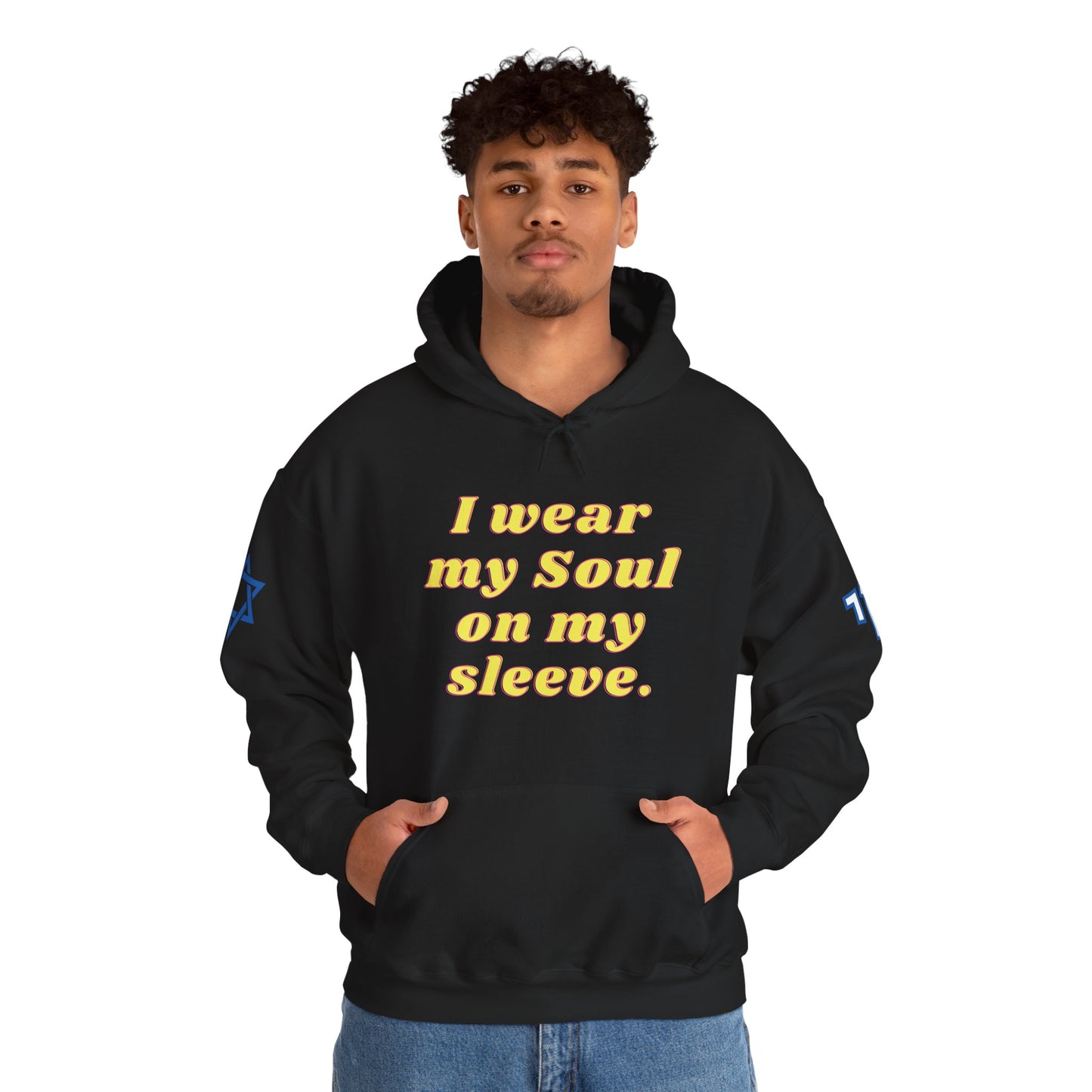 Soul on Sleeve (Unisex) hoodie - Jewish/Israel Pride