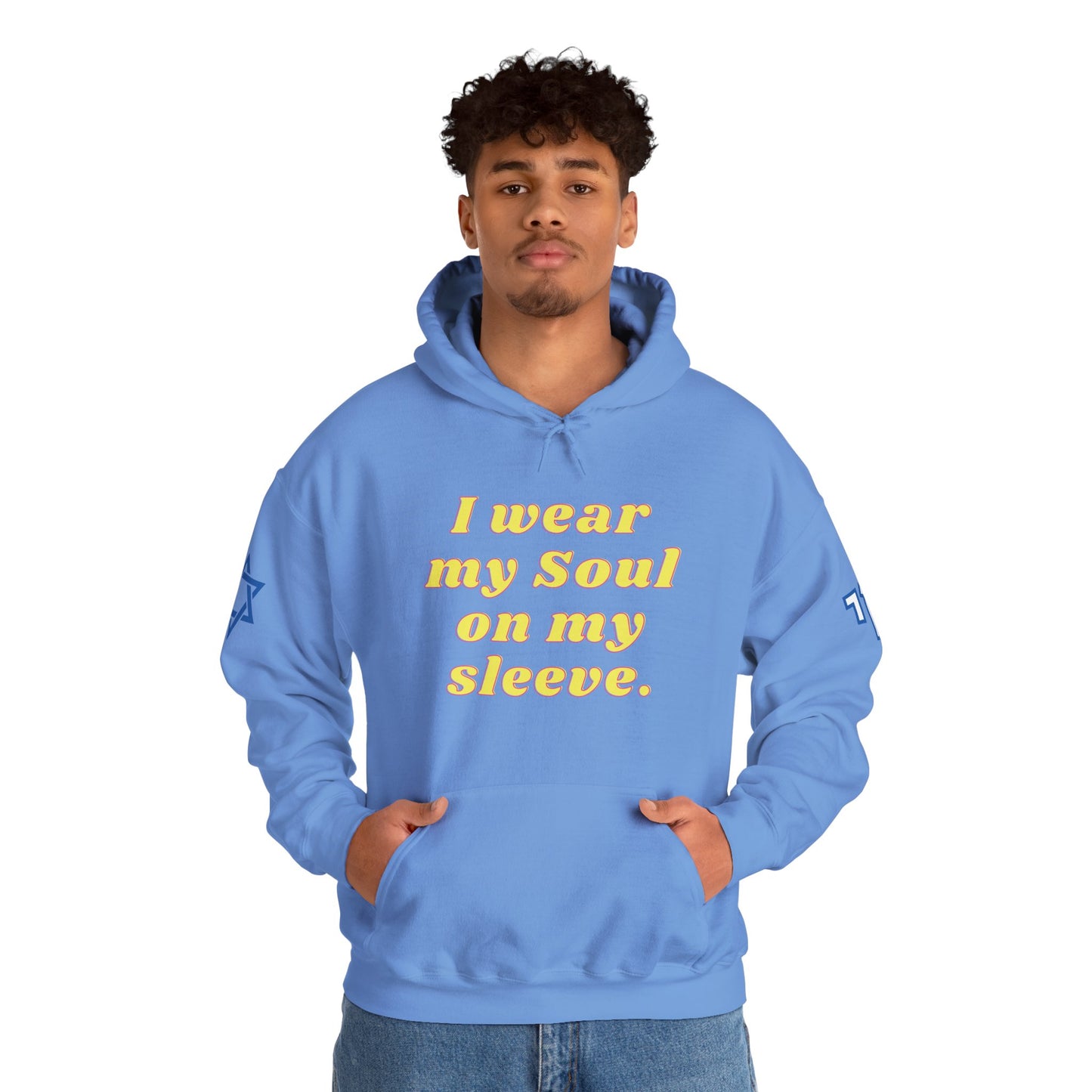 Soul on Sleeve (Unisex) hoodie - Jewish/Israel Pride