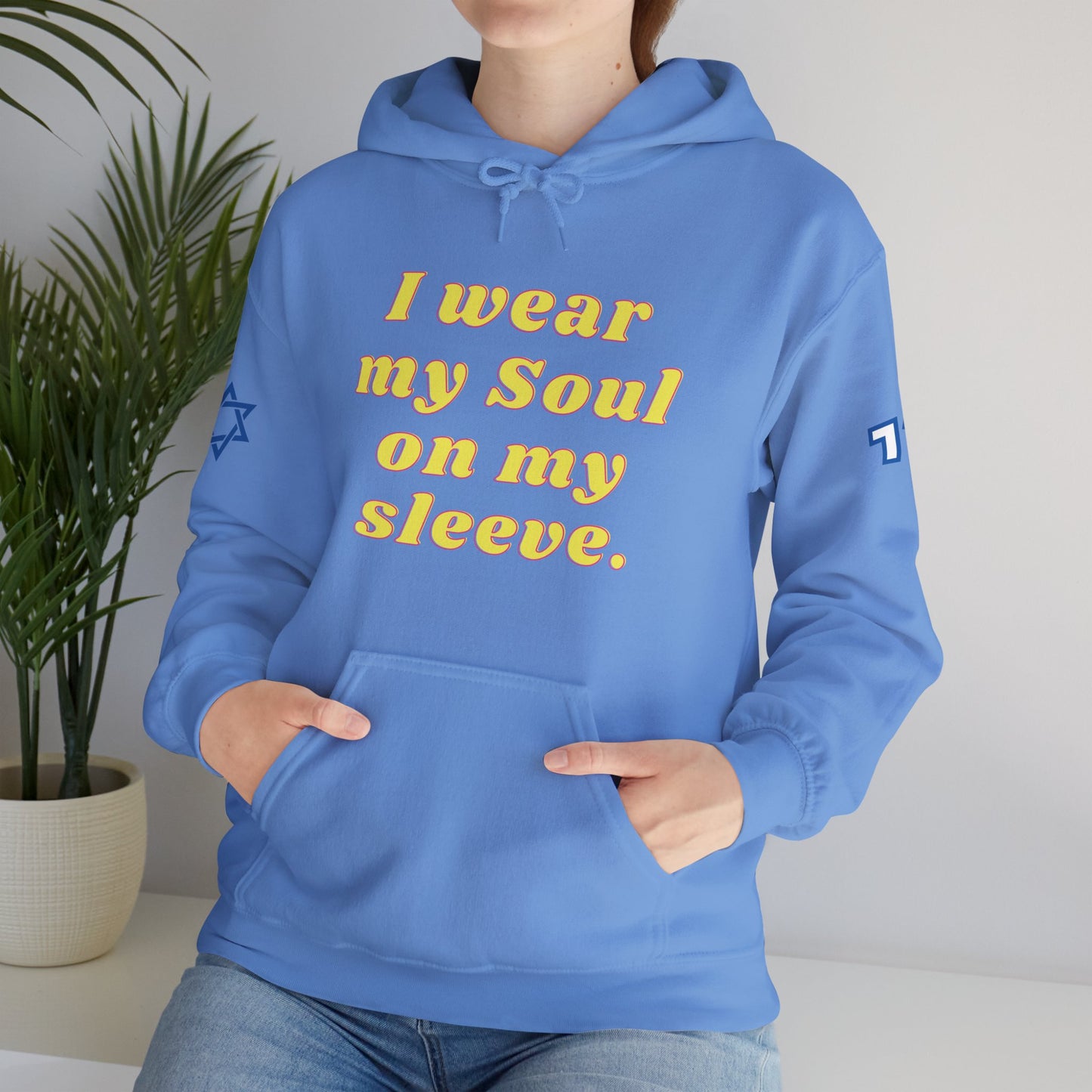 Soul on Sleeve (Unisex) hoodie - Jewish/Israel Pride
