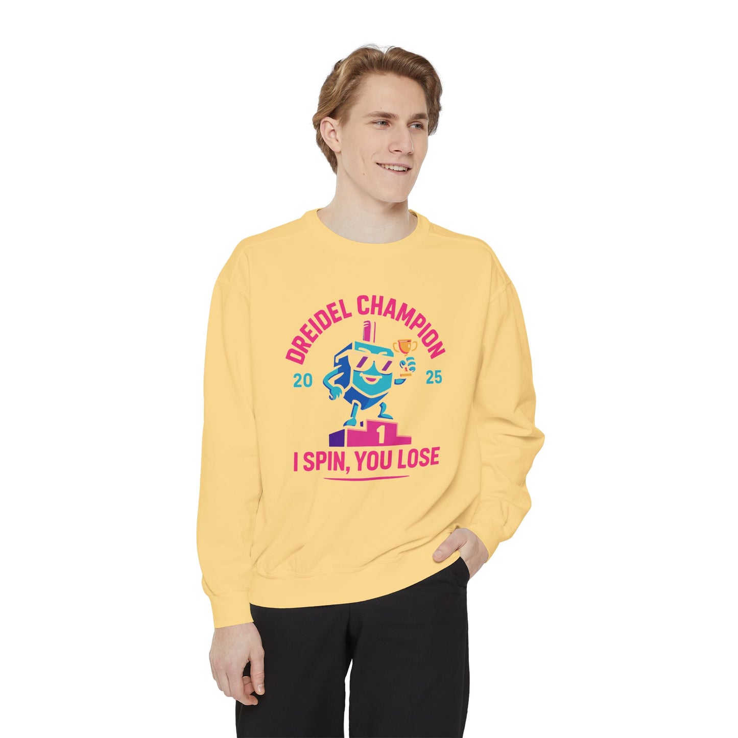 Dreidel Champion - Hannukah Swag Comfy Unisex Sweatshirt